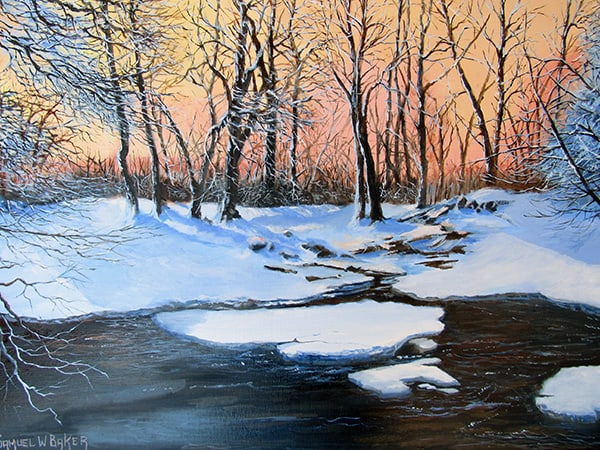 December Splendor painting by Sam Baker