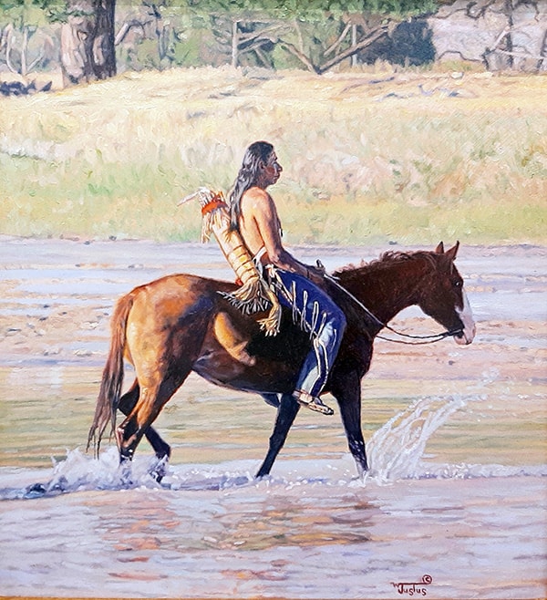 Heading to the Hunt painting by Wayne Justus