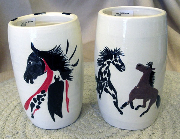 ceramic horse cups by Greystone Abbott