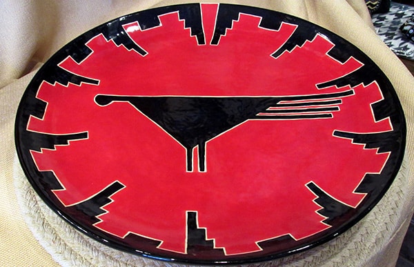 ceramic crow plate