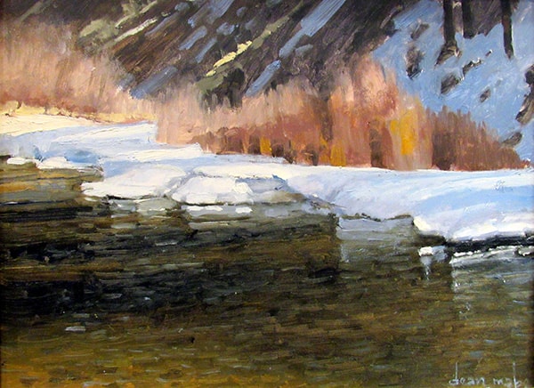 Spring Snow painting, Dean Mabe