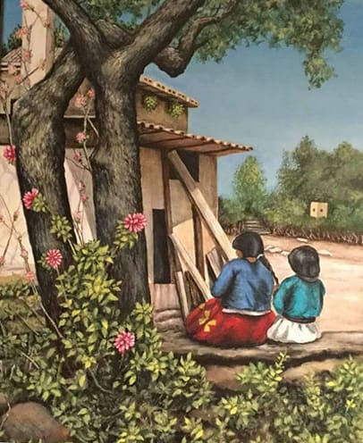 Huichol Women painting