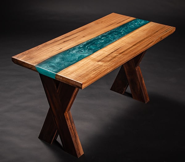 custom wood table art