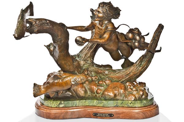 Moon River bronze sculpture